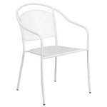 Flash Furniture Stackable Steel Round Back Patio Dining Side Chair White New. Price: $139.99.