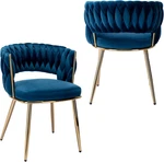 Kcc Modern Velvet Dining Chairs Set Of 2, Upholstered Living Room With Wov New. Price: $208.66.