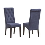 Kings Brand Furniture - Tufted Upholstered Parsons Dining Chair, Set Of 2, Blue New. Price: $189.99.