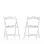 Flash Furniture Hercules Kids Folding Chairs Padded Seats Set Of 2 White Resin New. Price: $91.62.