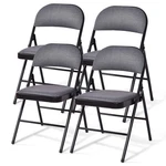 Topbuy Fabric Padded Folding Chair Portable Pack Of 4 New. Price: $129.99.