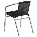 Flash Furniture Aluminum And Rattan Stacking Patio Chair Black New. Price: $127.23.