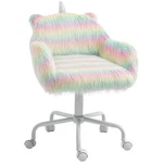 Homcom Fluffy Unicorn Office Chair With Mid-back And Armrest Support, 5 Star Swi New. Price: $135.99.
