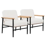 Garvee Accent Chair Set 2, Mid Century With Soft Teddy Upholstery, M... New. Price: $470.13.