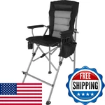 Stonehomy Extra Tall Folding Chairs For Adults 330LBS Portable Bar Height New. Price: $156.23.