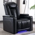 Canmov Faux Leather Power Recliner Chair,electric Home Theater Seat, Cup Holders New. Price: $279.99.