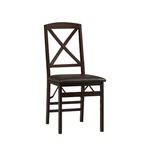 Linon Triena Merlot X Back Fully Assembled Set Of 2 Folding Chair New. Price: $167.54.