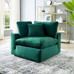 Modway Commix Down Filled Overstuffed Performance Velvet Corner Chair In Green New. Price: $805.25.