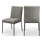 Meridian Furniture Reeves Grey Chenille Fabric Dining Side Chair (set Of 2) New. Price: $442.56.