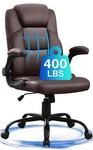 Big And Tall Office Chair 400LBS Wide Seat Ergonomic Computer Heavy Duty New. Price: $95.06.