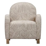 Pemberly Row Curved Upholstered Accent Chair Khaki Natural New. Price: $497.99.