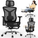 Ergonomic Office Chair With Footrest, Universal Size, Obsidian Regal Black New. Price: $352.68.