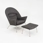 2022 CH468 Oculus Lounge Chair & Ottoman By Wegner For Carl Hansen 3X Avail Used. Price: $7500.00.