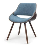 Simpli Home Malden Woven Fabric Bentwood Dining Chair Denim Blue New. Price: $214.99.