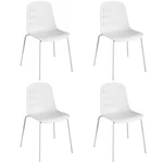 Km Legend Modern Chairs With Metal For Living, Room, Kitchen, Set Of 4 - White Open. Price: $156.70.