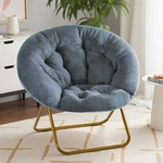 Sweetcrispy Saucer Chairs Comfy Folding Cozy Faux Fur Living Room Reading New. Price: $119.51.