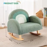 Kids Rocking Chair, Toddler Swaying Couch With Solid Wood Rocker Armchair Gift New. Price: $50.99.
