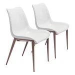 Zuo Modern Magnus Dining Chair Set Of 2, White/walnut - 101273 New. Price: $519.99.