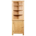 Solid Oak Wood Corner Cabinet Space Saving Storage 23.2" Hallway Shelf Vidaxl New. Price: $394.99.
