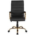 Flash Furniture High Back Leather Swivel Office Chair In Black New. Price: $260.18.