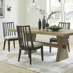 Signature Design By Ashley Galliden Black Dining Chair - 20.5"W X 23.25"D 37"H New. Price: $280.71.