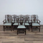 Set Of 10 Antique 19TH Century George Iii Dining Chairs Used. Price: $2628.00.