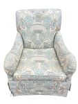 Swivel Rocker Club Chair In Coastal, Soft Color Palette Used. Price: $350.00.