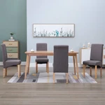 Dining Chair Set Of 4 Taupe Fabric Wood Standard Ergonomic New. Price: $259.22.