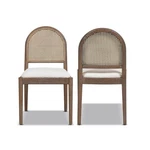 Jennifer Taylor Home Panama 18.5" Cane Rattan Unspecified, Ivory White Boucle New. Price: $319.76.