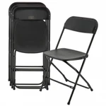 Elama 4 Piece Plastic Folding Chair Black New. Price: $90.38.