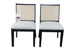 2 Bayside By Whalen Harrison Caned Rattan Accent Dining Chairs Used. Price: $496.00.