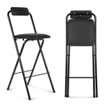 1 Pcs Folding Bar Stool With Backrest, Tall Foldable Chair Portable Hig... New. Price: $102.94.