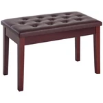 Homcom Piano Bench, Duet Chair With Faux Leather Padded Cushion And Wooden New. Price: $87.99.
