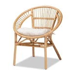 Baxton Studio Adrina Modern Bohemian Natural Brown Rattan Dining Chair New. Price: $192.70.