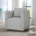 Uttermost Corben Swivel Chair, Weathered Gray/blue/white - 23820 New. Price: $1260.00.