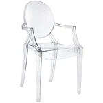 Modway Casper 18.5" Modern Plastic Dining Armchair Clear Finish New. Price: $197.99.