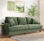 87" Corduroy SOFA,3 Seater With Extra Deep Seats,neche Comfy Upholstered... New. Price: $330.00.
