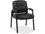 Lorell Guest Chair 26"X28"X35-1/2" Black Leather 60122 New. Price: $174.99.