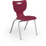Mooreco Hierarchy School Chair 4 Leg 18" Chrome Frame Currant Armless Shell New. Price: $189.27.