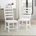 Lexicon Farmhouse Dining Chairs Set Of 2 Kitchen Sturdy White Open. Price: $134.00.