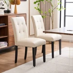 Set Of 2 Pu Leather Upholstered Dining Room Chairs Kitchen Seats 330LB Capacity New. Price: $118.99.