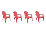 Adams (#8460-26-3731) Kid's Adirondack Stacking Chair, Cherry Red (set Of 4) New. Price: $142.60.