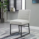 Homepop Channeled Upholstery Dining Chair On Metal Frame New. Price: $99.99.