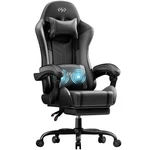 Hldirect Gaming Chair, Ergonomic Video 21.7'' X 20.9'' 51.2'', Black & Grey New. Price: $155.29.