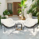 Vixlon Wicker Patio Outdoor Furniture Porch Chairs Set Indoor Papasan New. Price: $419.99.