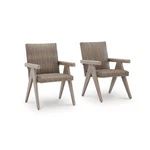 Signature Design By Ashley Haven Retreat Beige Arm Chair - Set Of 2 New. Price: $758.12.