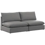 Meridian Furniture Mackenzie Grey Durable Linen Textured Modular Sofa New. Price: $1396.32.