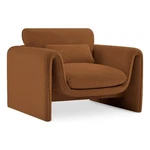 Meridian Furniture Sloan Saddle Velvet Fabric Chair New. Price: $867.01.