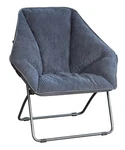 Zenithen Limited Hexagon Folding Dish Corduroy Chair, Gray, For Dorm/ Bed Rooms New. Price: $88.42.