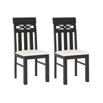 Dining Chairs Set Of 2 High Back Room With Padded Seat And Rubber New. Price: $145.04.